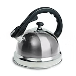 Mr. Coffee Claredale 2.2Qt Whistling Tea Kettle – Pack of 4 | Stainless Steel