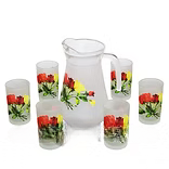 7Pc. Glass & Pitcher Set (PATRICE) - Pack of 6