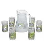 7Pc Glass & Pitcher Set (LITTLE ORCHID PURPLE)