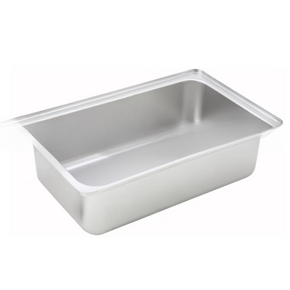 Spillage Pan, Full Size, 6", Upright Standing Edge S/S