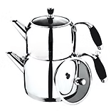 Double Teapot 1.5L/3.0L with Silicone Handle – Pack of 6 | Commercial Tea Kettle