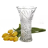 Jewelite Flower Vase, Clear Glass