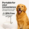 AMICUS - Aqua Mini Portable Water Fountain for Pets - Stainless Steel Faucet - Automatic Pet Drinking Fountain and Dispenser for Cats and Dogs