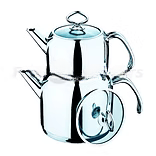 Double Teapot with Wire Handle 1.0L/2.0L – Pack of 6 | Persian Turkish Tea Kettle