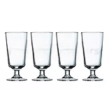 Luminarc Atlas 4-Piece Footed Highballs, 10oz. - Pack of 4