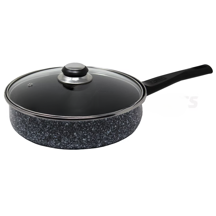 2.5Qt Low Casserole w/ Glass Lid Granite