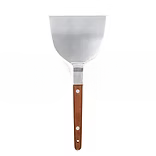 Teppanyaki Turner, Offset, Wooden Handle