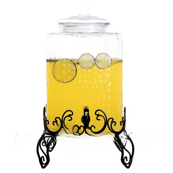 18L (19Qt) Beverage Glass Jar with Rack