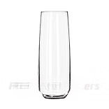 Libbey 8.5 oz. Stemless Flute Glasses in Clear - Pack of 12