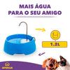 AMICUS - Aqua Mini Portable Water Fountain for Pets - Stainless Steel Faucet - Automatic Pet Drinking Fountain and Dispenser for Cats and Dogs