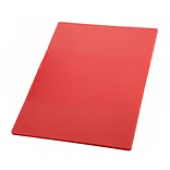 12" x 18" x 1/2" HAACP Color-Coded Cutting Board, Red