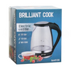 Brilliant Cook 1.5L Glass Electric Kettle with LED Light – Pack of 6