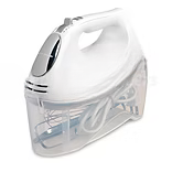 Hamilton Beach® Hand Mixer With Snap-On Case, White
