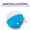CRAZY BALL Treat Dispenser - Dog Treat Dispensing Ball - Interactive Dog Feeder - Enrichment Toy for Dogs - Slow Feeder - Adjustable - Ideal for Medium and Large-Sized Dogs