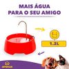AMICUS - Aqua Mini Portable Water Fountain for Pets - Stainless Steel Faucet - Automatic Pet Drinking Fountain and Dispenser for Cats and Dogs