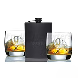 Knob Creek Flask/Glass Set - Pack of 4