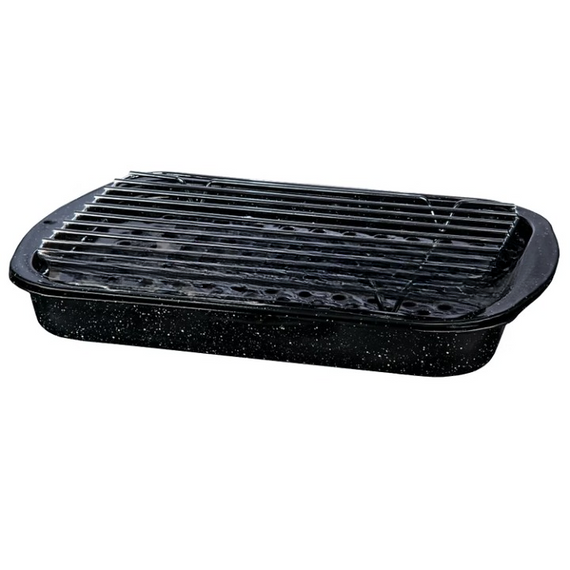 Granite Ware 3Pc Set Bake Broil & Grill Black