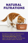 AMICUS - Aqua Clay Basic -Cat Water Fountain - Dogs&Cats&Pets&Small Animals Automatic Bowl Dispenser - Pet Drinking Waterer Bowls Indoor - Auto Kitty Watering Dish Supplies- 84.53 fl oz/ 2.5L