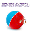 CRAZY BALL Treat Dispenser - Dog Treat Dispensing Ball - Interactive Dog Feeder - Enrichment Toy for Dogs - Slow Feeder - Adjustable - Ideal for Medium and Large-Sized Dogs