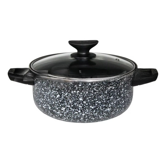 3.5Qt Dutch Oven w/ Glass Lid Granite