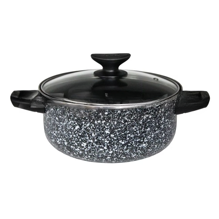 3.5Qt Dutch Oven w/ Glass Lid Granite