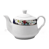 1.1 Liter Rose Design Teapot – Pack of 18 | Decorative Floral Tea Pot