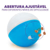 CRAZY BALL Treat Dispenser - Dog Treat Dispensing Ball - Interactive Dog Feeder - Enrichment Toy for Dogs - Slow Feeder - Adjustable - Ideal for Medium and Large-Sized Dogs
