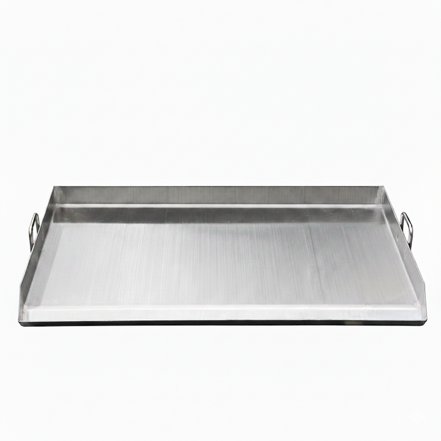 Stainless Steel Fry Pan 90*56*8CM (Triple Plancha) - Pack of 1