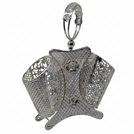 Silverware Holder Silver Plated - Round Handle | Fred 26 Importers