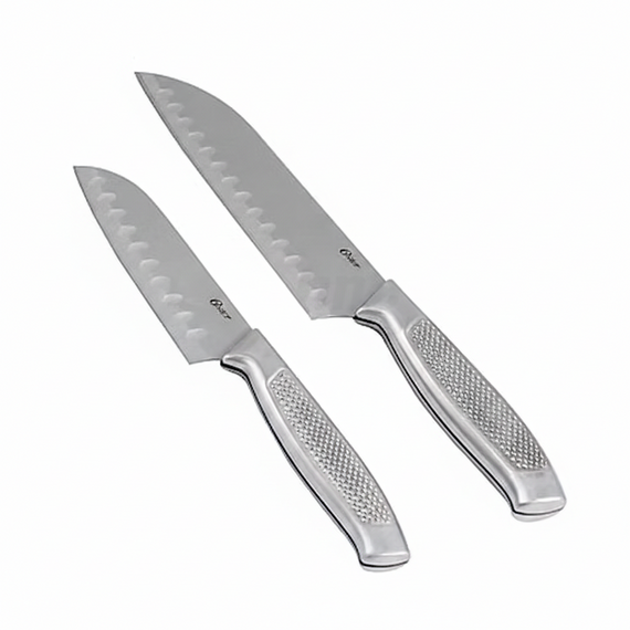 Oster Edgefield 2-Piece S/S 7" & 5" Santoku Knife Set