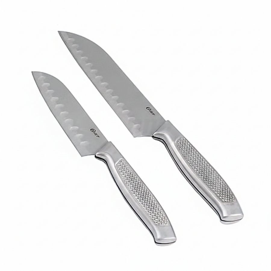 Oster Edgefield 2-Piece S/S 7" & 5" Santoku Knife Set