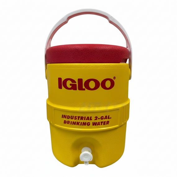 Igloo 2 Gallon Beverage Cooler 400S with Spout Red/Yellow