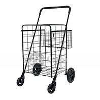 Wire Shopping Cart with Basket (Large)