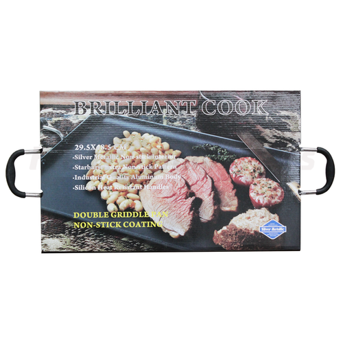 Brilliant Cook Double Griddle Pan