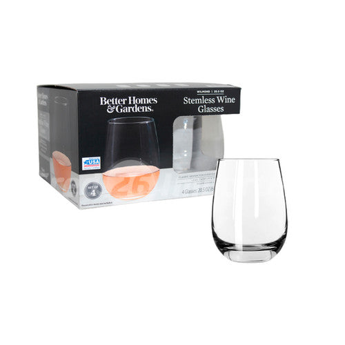 Libbey - BH & G Stemless Wine 4pc Set