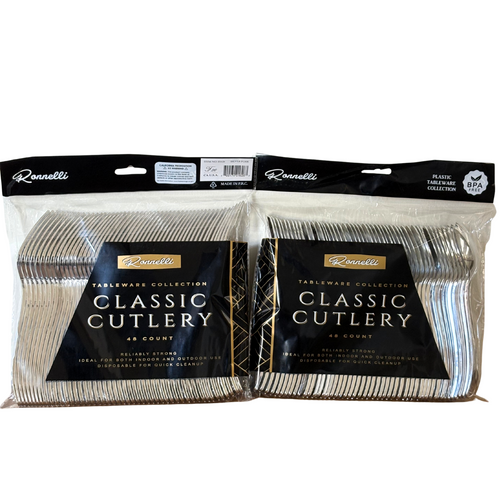 Plastic Fork Silver (48pcs) - Pack of 50