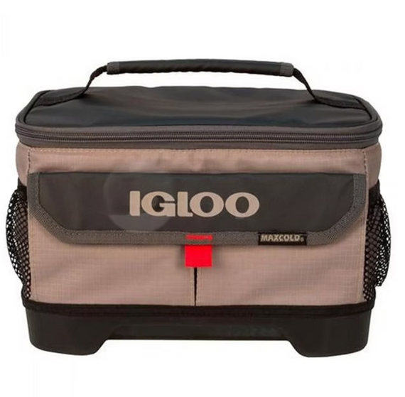 Igloo Lunch 2 Go Outdoorsman Sandstone/Red 12-Can Cooler